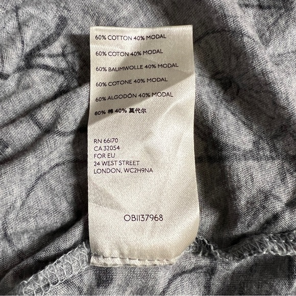 Anthropologie Women's Weekend Bicycle Print Gray and Black T-Shirt, S - Picture 6 of 6